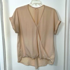 Cream Color Wrap Top